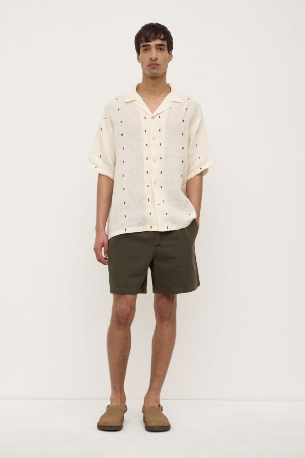 Broken Embroidery Short Sleeve Shirt