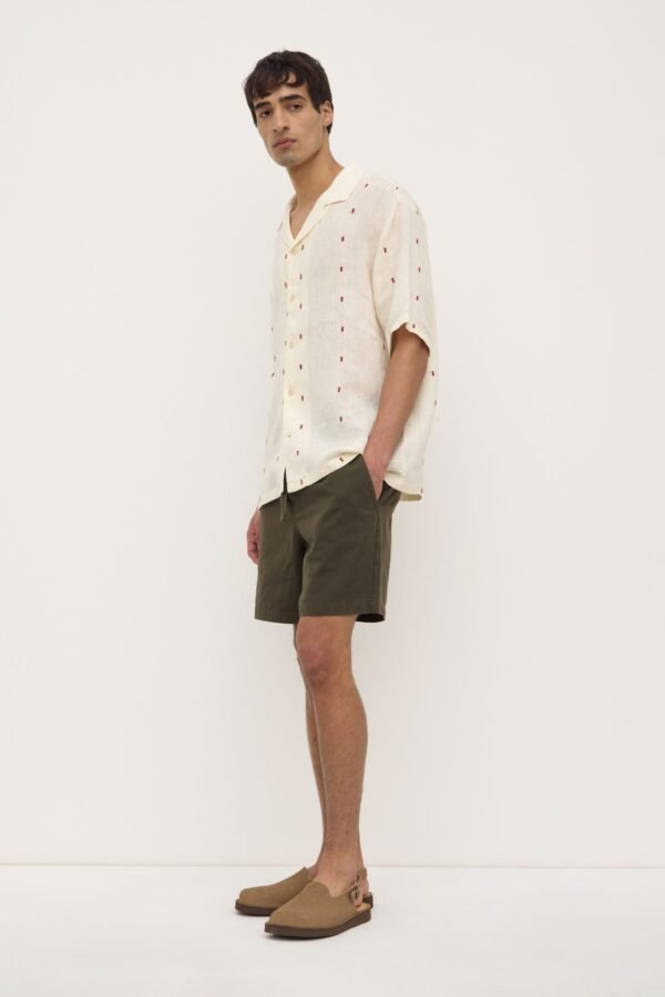 Broken Embroidery Short Sleeve Shirt