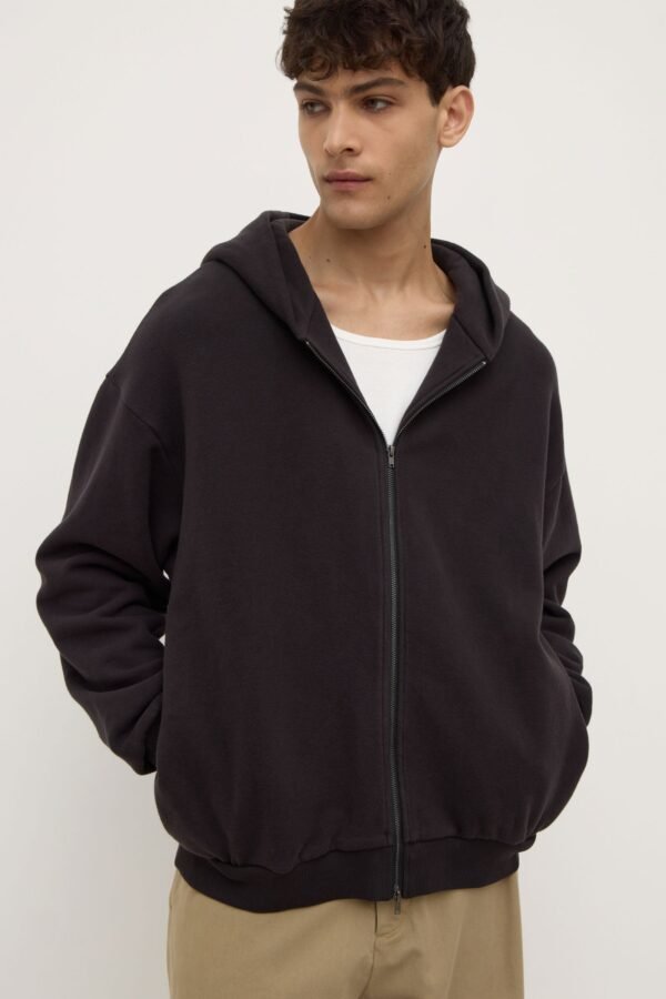 Hudson Relaxed Zip Fleece Hoodie